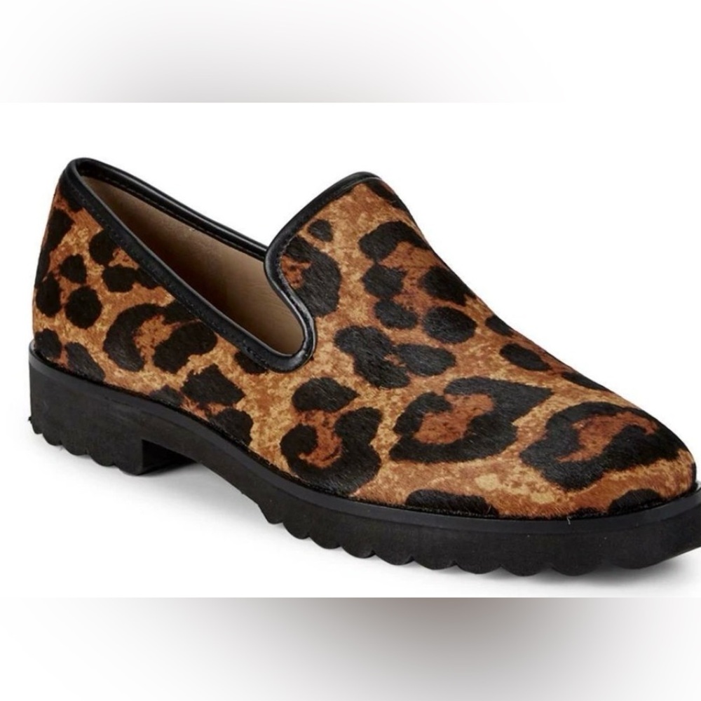 Leopard Print Women's Loafers Karl Lagerfeld Paris Sz 8M